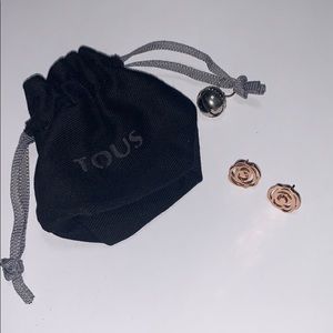 TOUS Rose Gold Vermeil Rosa de Abril Earings